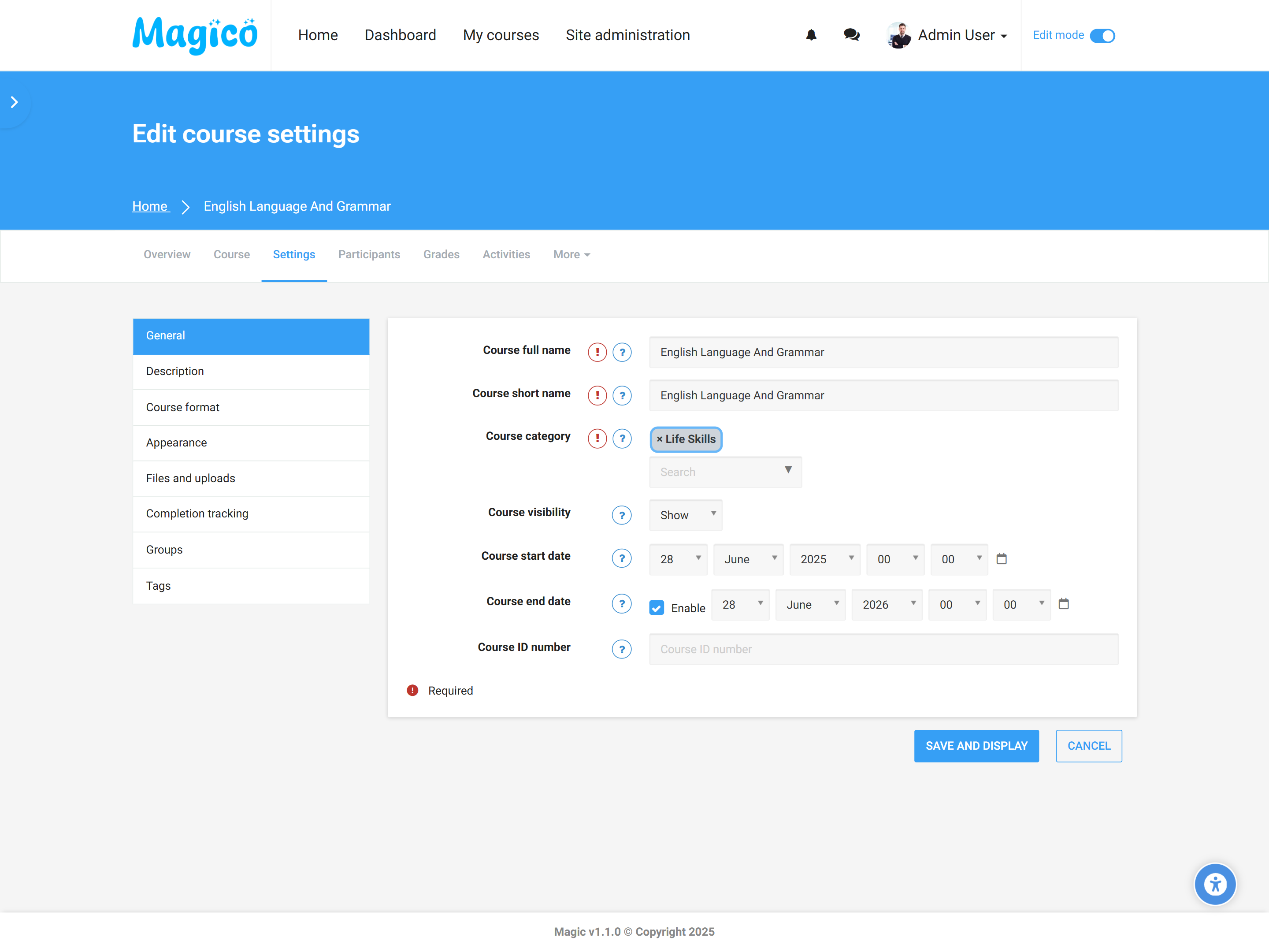 Course Settings Editor - Best Moodle Theme 2026