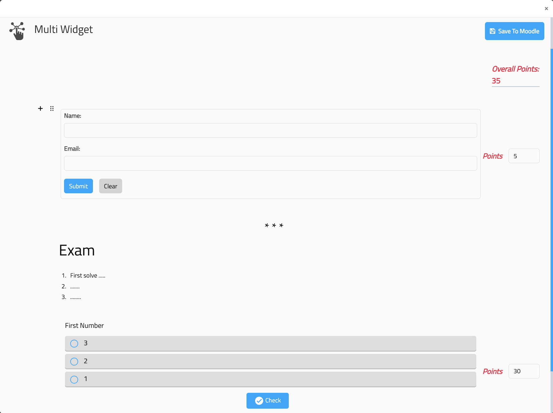 Multi Widget - Comprehensive Learning Tool